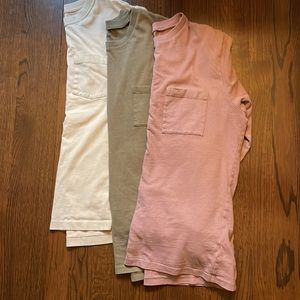 Bundle of Men’s Patagonia and Madewell Long Sleeve Pocket Tees
